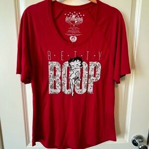 BNWT Universal Red Betty Boop Short Sleeve Tee